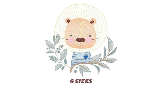Lion embroidery designs - Safari embroidery design machine embroidery pattern - Baby boy embroidery file - Animal embroidery download pes Marcia Embroidery