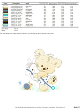 Carica l&#39;immagine nel visualizzatore di Gallery, Bear embroidery designs - Baby boy embroidery design machine embroidery pattern - cute teddy bear embroidery file - instant download pes jef
