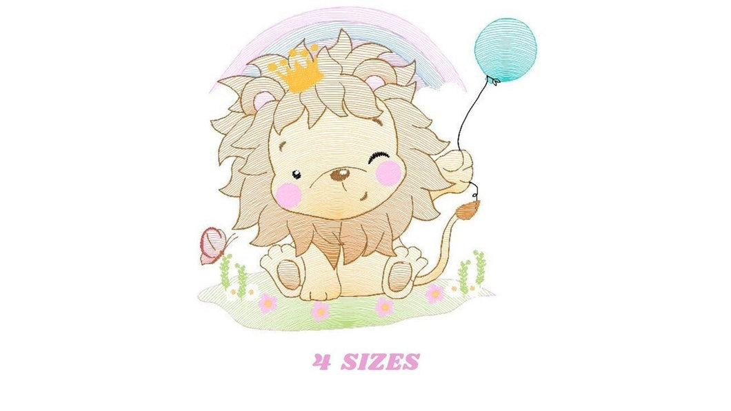 Lion embroidery designs - Safari embroidery design machine embroidery pattern - Baby boy embroidery file - Lion king embroidery download pes