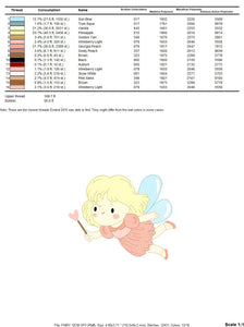 Fairy embroidery designs - Baby girl embroidery design machine embroidery pattern - Pixie embroidery file - Fairy design Instant Download