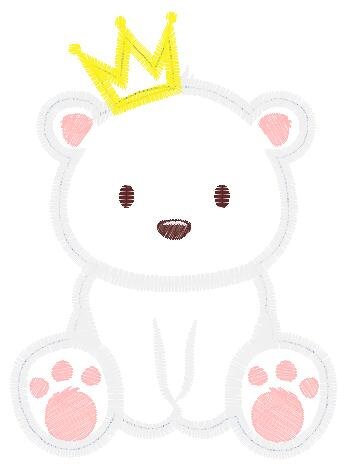 Bear embroidery designs - Polar Bear embroidery design machine embroidery pattern - King Bear applique design - Baby boy embroidery file pes Marcia Embroidery