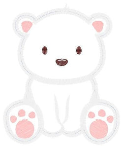 Polar Bear embroidery designs - Teddy embroidery design machine embroidery pattern - Polar Bear applique design - Baby boy embroidery file