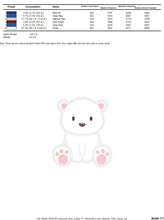 Laden Sie das Bild in den Galerie-Viewer, Polar Bear embroidery designs - Teddy embroidery design machine embroidery pattern - Polar Bear applique design - Baby boy embroidery file
