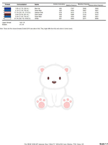 Polar Bear embroidery designs - Teddy embroidery design machine embroidery pattern - Polar Bear applique design - Baby boy embroidery file