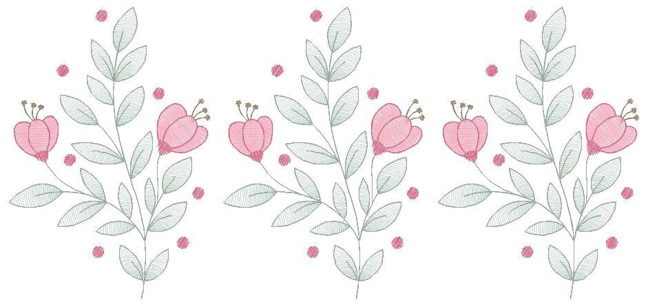 Flowers embroidery designs - Magnolia embroidery design machine embroidery pattern - Rose embroidery file - Kitchen towel - instant download Marcia Embroidery
