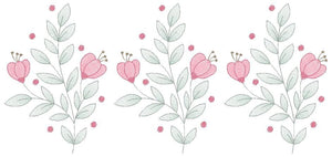 Flowers embroidery designs - Magnolia embroidery design machine embroidery pattern - Rose embroidery file - Kitchen towel - instant download