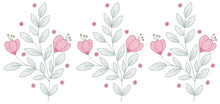 Cargar imagen en el visor de la galería, Flowers embroidery designs - Magnolia embroidery design machine embroidery pattern - Rose embroidery file - Kitchen towel - instant download
