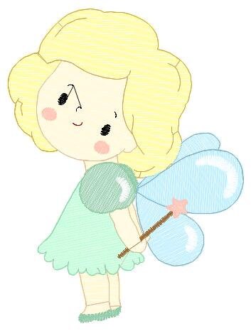Fairy embroidery designs - Baby girl embroidery design machine embroidery pattern - Pixie embroidery file - Tooth Fairy with wand and wings Marcia Embroidery