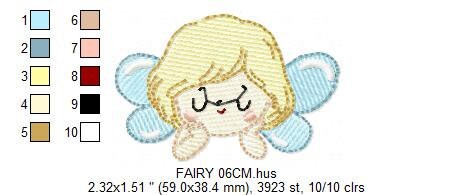 Fairy peek a boo embroidery designs - Baby girl embroidery design machine embroidery pattern - Pixie embroidery file - Fairy download pes Marcia Embroidery