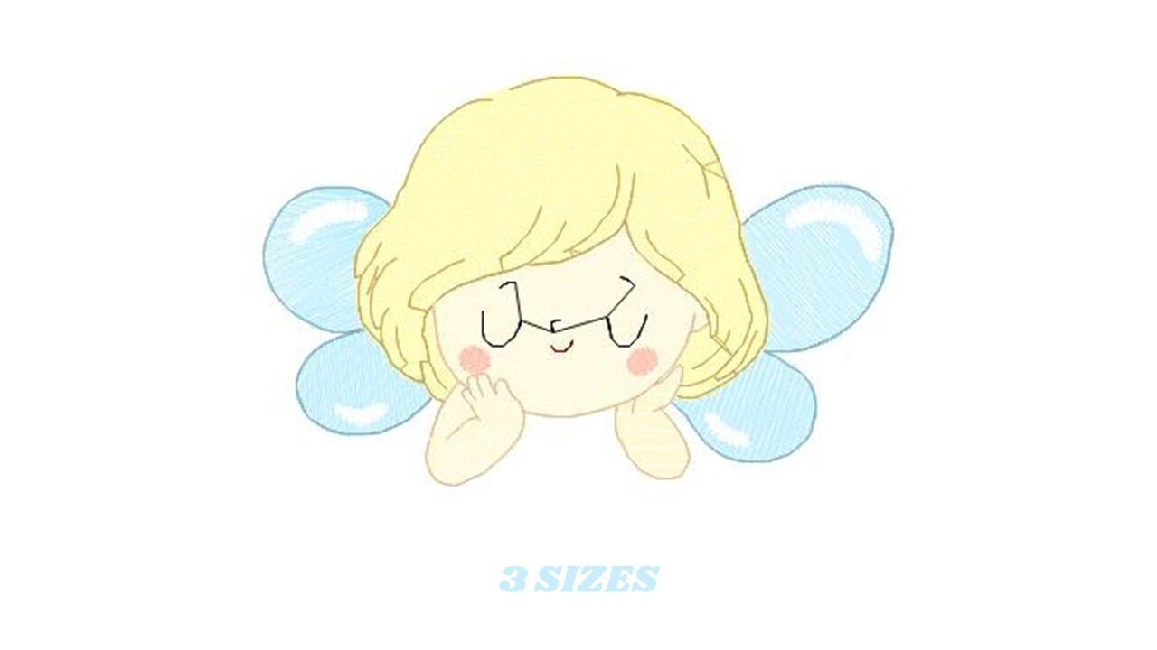 Fairy peek a boo embroidery designs - Baby girl embroidery design machine embroidery pattern - Pixie embroidery file - Fairy download pes Marcia Embroidery