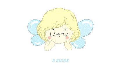 Fairy peek a boo embroidery designs - Baby girl embroidery design machine embroidery pattern - Pixie embroidery file - Fairy download pes Marcia Embroidery