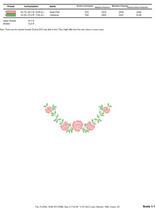 Flowers embroidery designs - Roses embroidery design machine embroidery pattern - entwined roses Kitchen Towel file - instant download pes