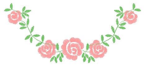 Flowers embroidery designs - Roses embroidery design machine embroidery pattern - entwined roses Kitchen Towel file - instant download pes