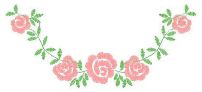 Flowers embroidery designs - Roses embroidery design machine embroidery pattern - entwined roses Kitchen Towel file - instant download pes