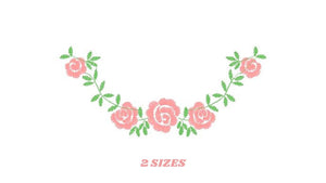 Flowers embroidery designs - Roses embroidery design machine embroidery pattern - entwined roses Kitchen Towel file - instant download pes