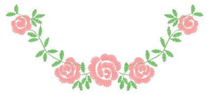 Flowers embroidery designs - Roses embroidery design machine embroidery pattern - entwined roses Kitchen Towel file - instant download pes