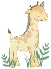 Laden Sie das Bild in den Galerie-Viewer, Giraffe embroidery design - Animal embroidery designs machine embroidery pattern - Baby girl embroidery file - Instant download digital file
