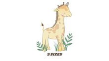 Laden Sie das Bild in den Galerie-Viewer, Giraffe embroidery design - Animal embroidery designs machine embroidery pattern - Baby girl embroidery file - Instant download digital file
