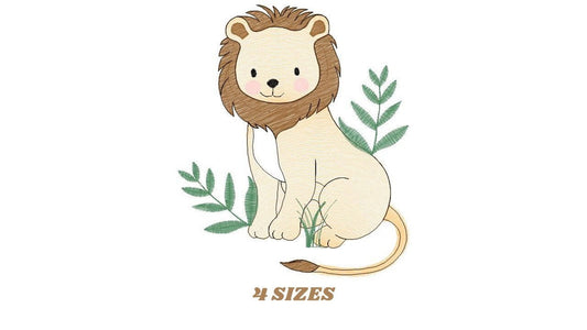 Lion embroidery designs - Safari embroidery design machine embroidery pattern - Baby boy embroidery file - Lion king embroidery download jef Marcia Embroidery