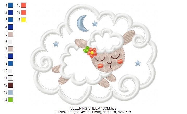 Sheep embroidery design - Lamb embroidery designs machine embroidery pattern - baby embroidery file newborn embroidery sheep applique design - Marcia Embroidery