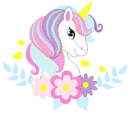 Unicorn embroidery designs - Baby Girl embroidery design machine embroidery pattern - Unicorns embroidery file - Fairy tale magical Fantasy Marcia Embroidery