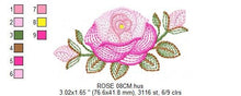 Load image into Gallery viewer, Roses embroidery designs - Flower embroidery design machine embroidery pattern - Rose embroidery file - Flowers for towels embroidery pes
