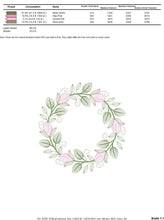 Charger l&#39;image dans la galerie, Monogram Frame embroidery designs - Flower embroidery design machine embroidery pattern - Rose wreath embroidery file - instant download
