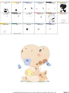 Baby Dinosaur embroidery designs - Dino embroidery design machine embroidery pattern - Dragon embroidery file - Dinosaur egg boy embroidery