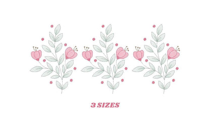 Flowers embroidery designs - Magnolia embroidery design machine embroidery pattern - Rose embroidery file - Kitchen towel - instant download Marcia Embroidery