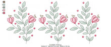 Cargar imagen en el visor de la galería, Flowers embroidery designs - Magnolia embroidery design machine embroidery pattern - Rose embroidery file - Kitchen towel - instant download
