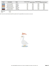 Carica l&#39;immagine nel visualizzatore di Gallery, Duck embroidery design - Duck with flag embroidery designs machine embroidery pattern - Circus animal embroidery file - instant download pes
