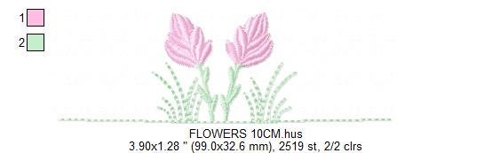 Tulip embroidery designs - Flower embroidery design machine embroidery pattern - Flower garden embroidery file - instant download pes jef Marcia Embroidery