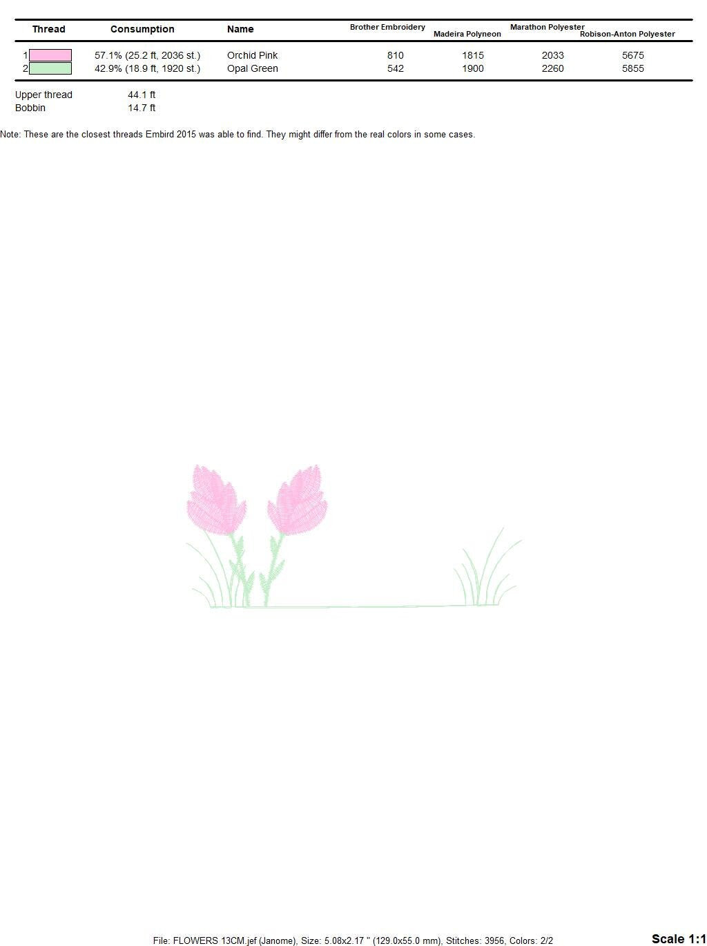 Tulip embroidery designs - Flower embroidery design machine embroidery pattern - Flower garden embroidery file - instant download pes jef Marcia Embroidery