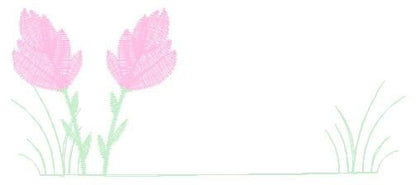 Tulip embroidery designs - Flower embroidery design machine embroidery pattern - Flower garden embroidery file - instant download pes jef Marcia Embroidery