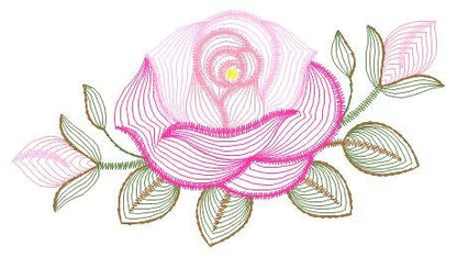 Roses embroidery designs - Flower embroidery design machine embroidery pattern - Rose embroidery file - Flowers for towels embroidery pes - Marcia Embroidery