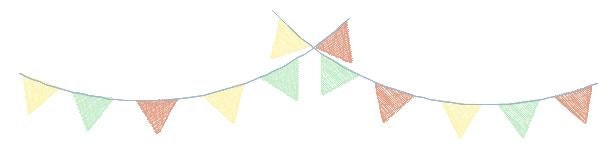 Flags embroidery designs - Circus Banners embroidery design machine embroidery pattern - Flags Decoration embroidery file - instant download