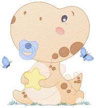 Load image into Gallery viewer, Baby Dinosaur embroidery designs - Dino embroidery design machine embroidery pattern - Dragon embroidery file - Dinosaur egg boy embroidery
