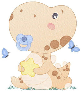 Baby Dinosaur embroidery designs - Dino embroidery design machine embroidery pattern - Dragon embroidery file - Dinosaur egg boy embroidery