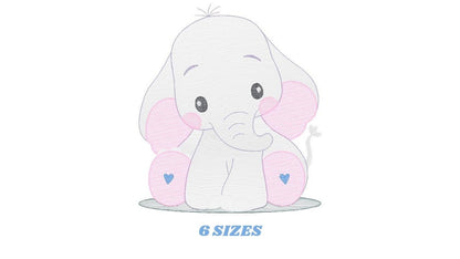 Elephant embroidery designs - Animal embroidery design machine embroidery pattern - Baby boy embroidery file - girl kid embroidery download