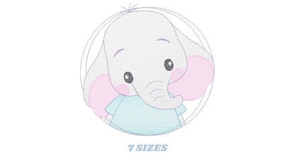 Elephant embroidery designs - Animal embroidery design machine embroidery pattern - Baby boy embroidery file - girl kid embroidery download Marcia Embroidery