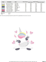 Carica l&#39;immagine nel visualizzatore di Gallery, Peek a boo Unicorn embroidery designs - Baby Girl embroidery design machine embroidery pattern - Unicorns embroidery file - instant download
