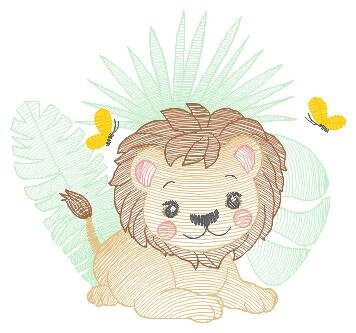 Lion embroidery designs - Safari embroidery design machine embroidery pattern - Baby boy embroidery file - instant download pes jef hus vip