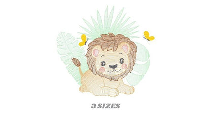 Lion embroidery designs - Safari embroidery design machine embroidery pattern - Baby boy embroidery file - instant download pes jef hus vip