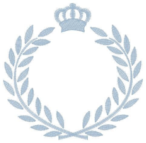 Laurel embroidery designs - Monogram frame embroidery design machine embroidery pattern - Baby boy embroidery file - Laurel wreath Crown Marcia Embroidery