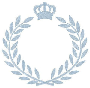 Laurel embroidery designs - Monogram frame embroidery design machine embroidery pattern - Baby boy embroidery file - Laurel wreath Crown