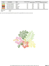 Load image into Gallery viewer, Tropical Flowers embroidery designs - Hawaii flower embroidery design machine embroidery pattern - floral embroidery file - instant download
