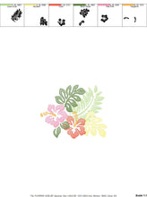 Laden Sie das Bild in den Galerie-Viewer, Tropical Flowers embroidery designs - Hawaii flower embroidery design machine embroidery pattern - floral embroidery file - instant download
