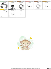 Carica l&#39;immagine nel visualizzatore di Gallery, Safari embroidery designs - Monkey embroidery design machine embroidery pattern - Animal embroidery file - Baby boy embroidery download pes
