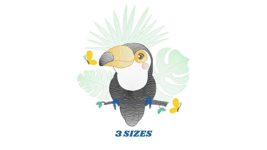 Toucan embroidery designs - Animals embroidery design machine embroidery pattern - Bird embroidery file - Safari embroidery digital download