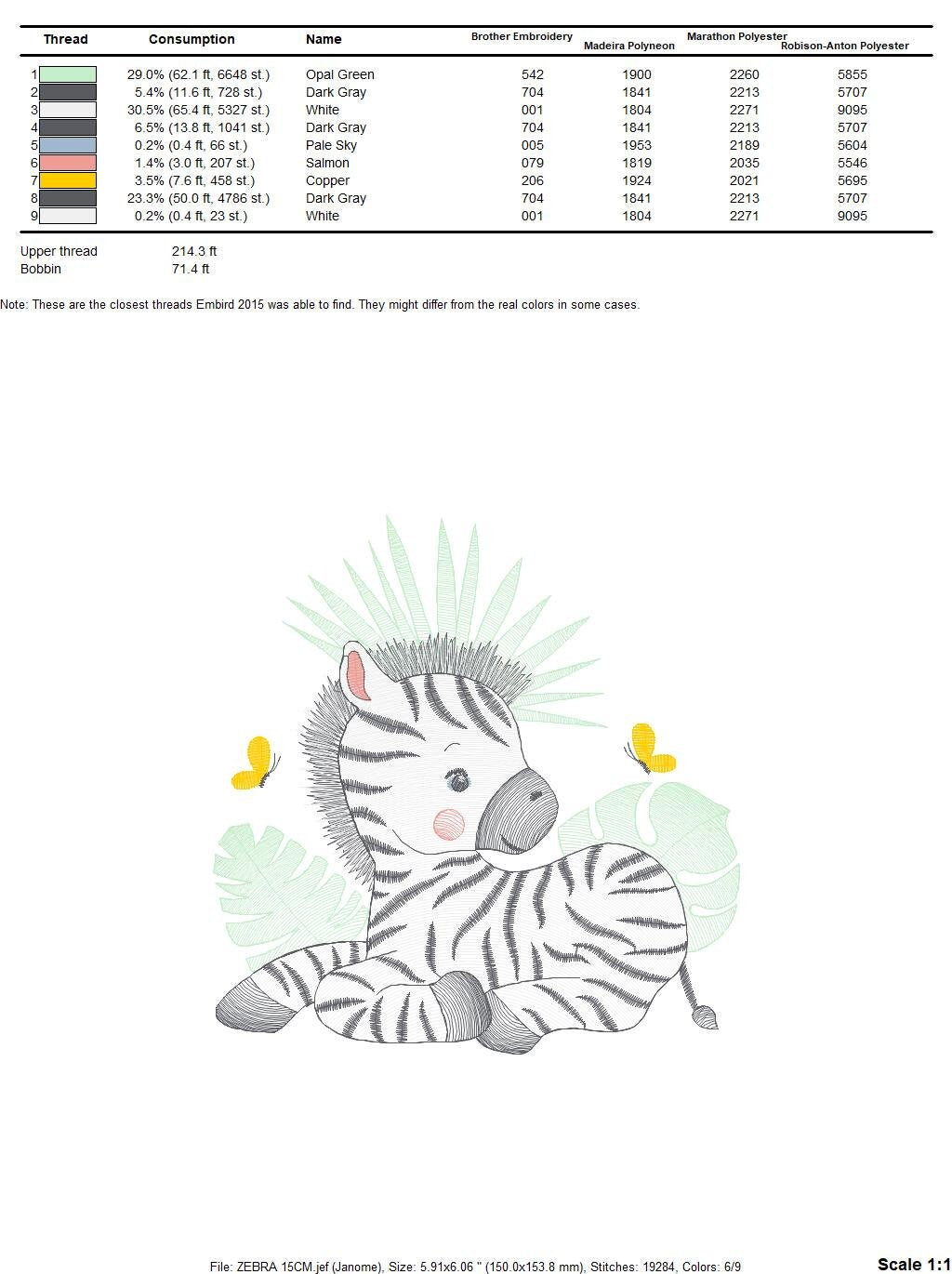Zebra embroidery designs - Animal embroidery design machine embroidery pattern - Safari embroidery file - instant digital download pes jef